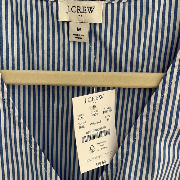 NWT J. Crew Factory | Sleeveless Ruffle Top - Picture 6 of 6